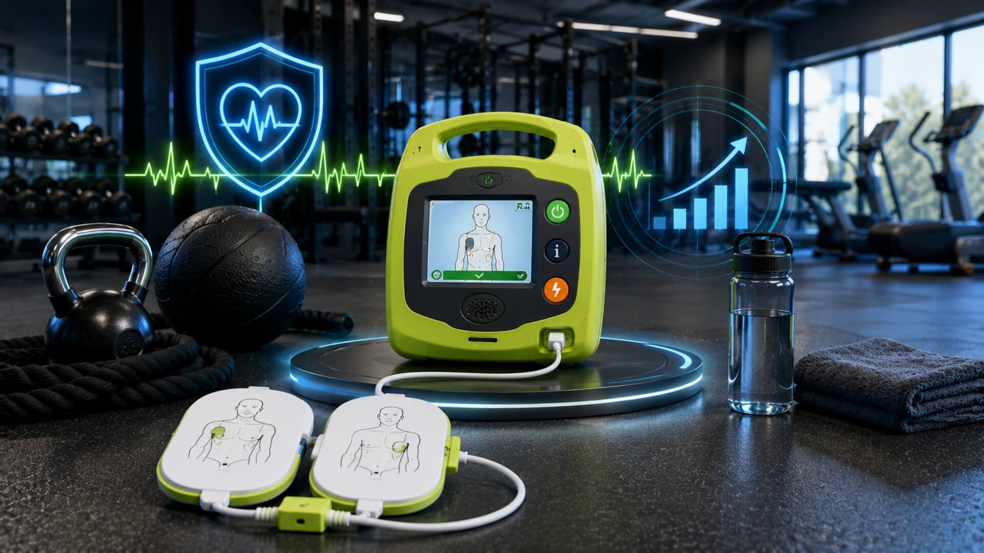 Best AED for Gyms & Fitness Facilities in 2026 — 17× SCA risk demands CPR feedback | AED Best Brands