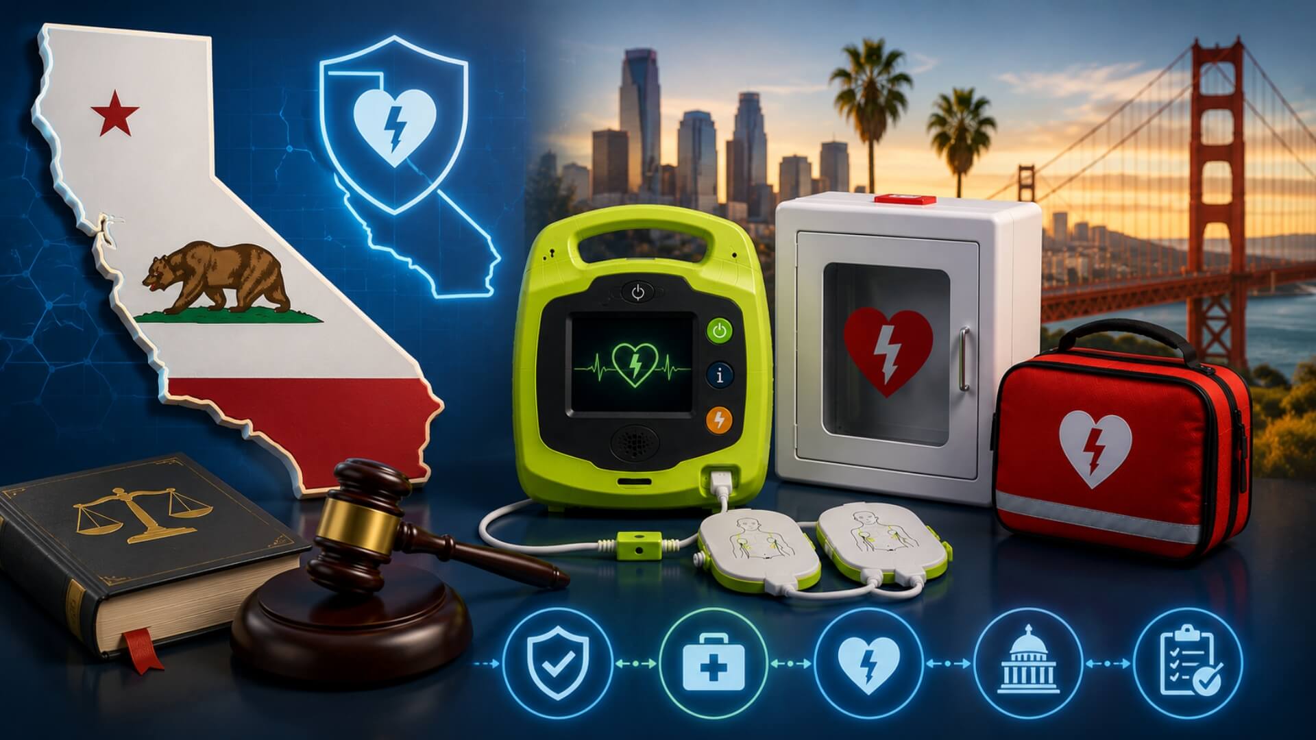 California AED laws — 2026 compliance guide | AED Best Brands