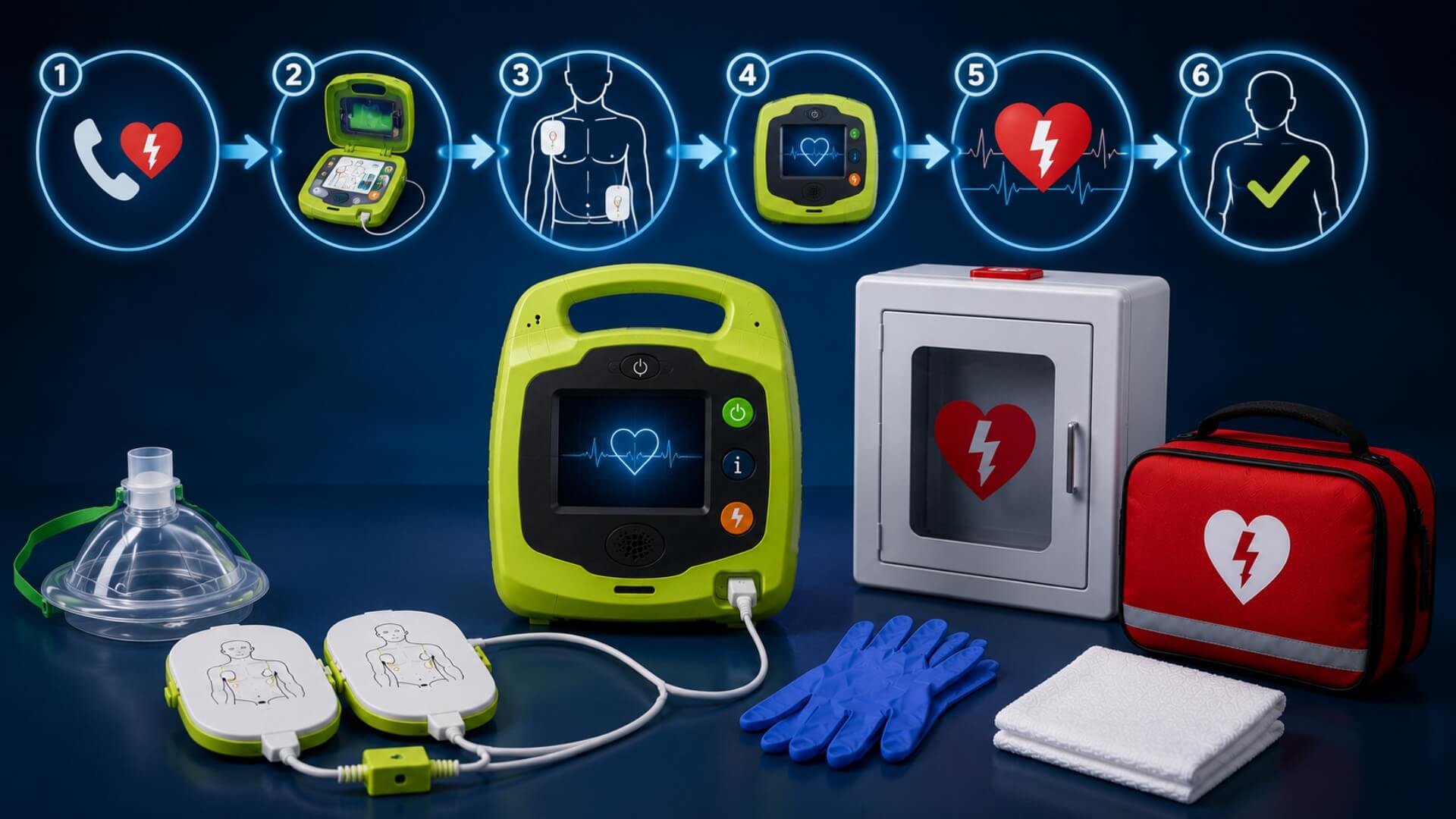 How does an AED work — the 6-step rescue logic | AED Best Brands