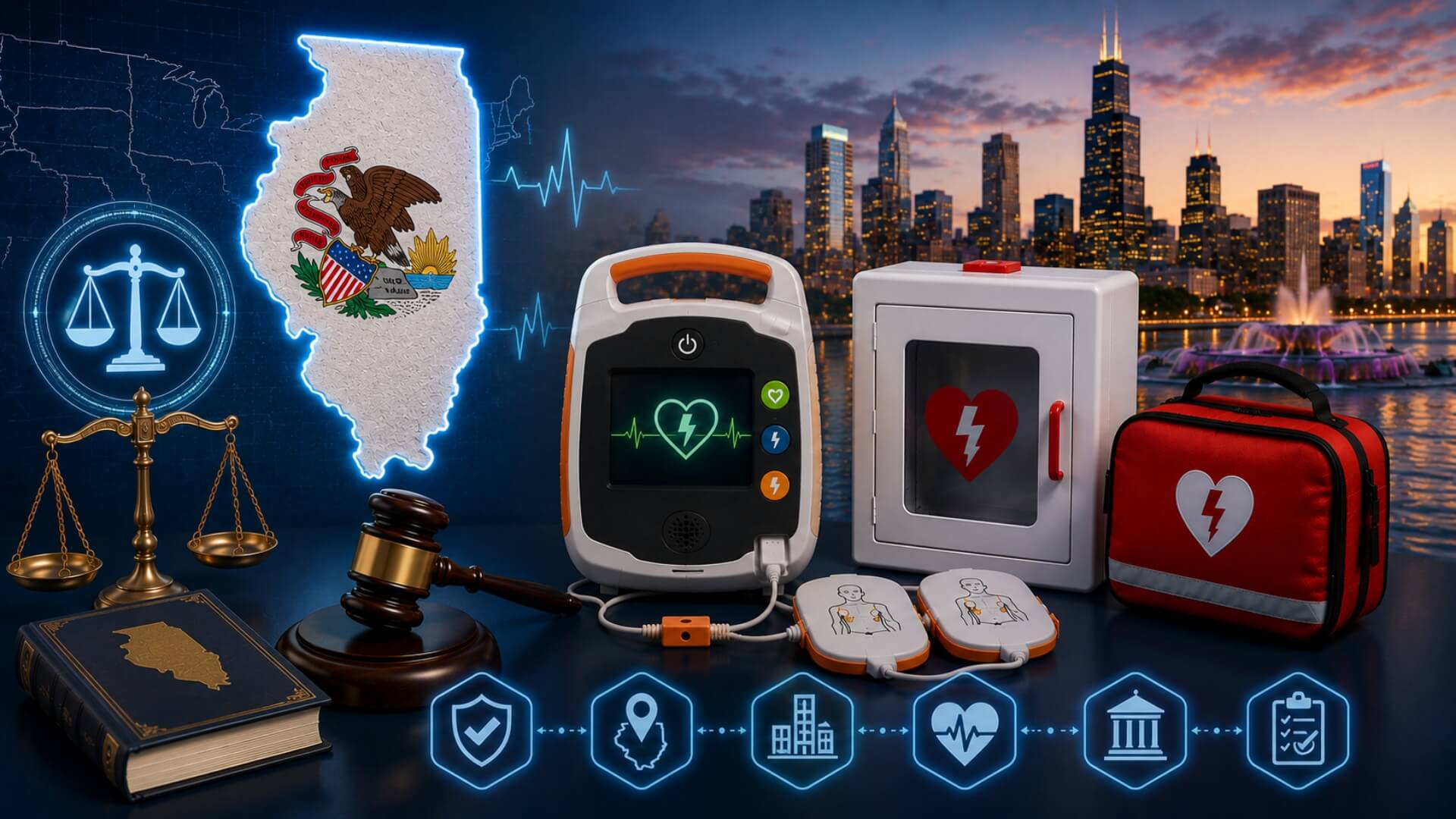 Illinois AED laws — 2026 compliance guide | AED Best Brands