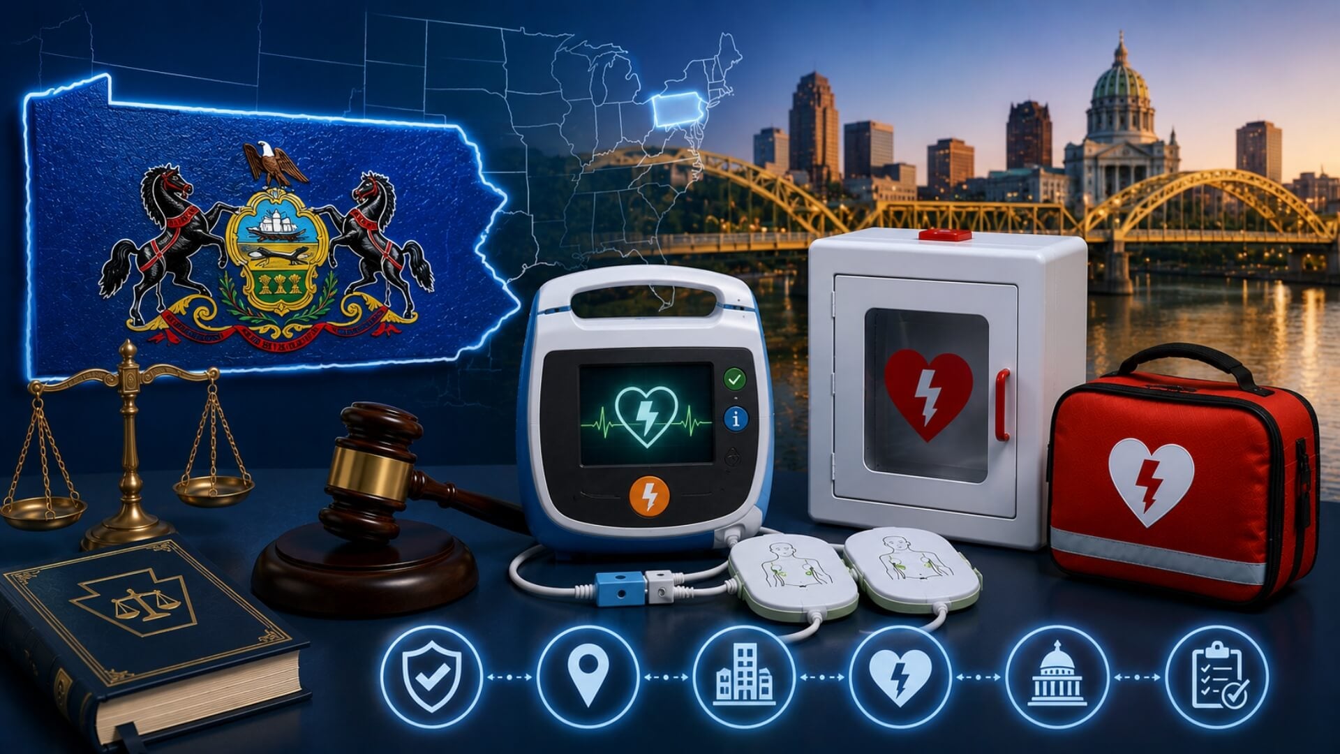 Pennsylvania AED laws — 2026 compliance guide | AED Best Brands