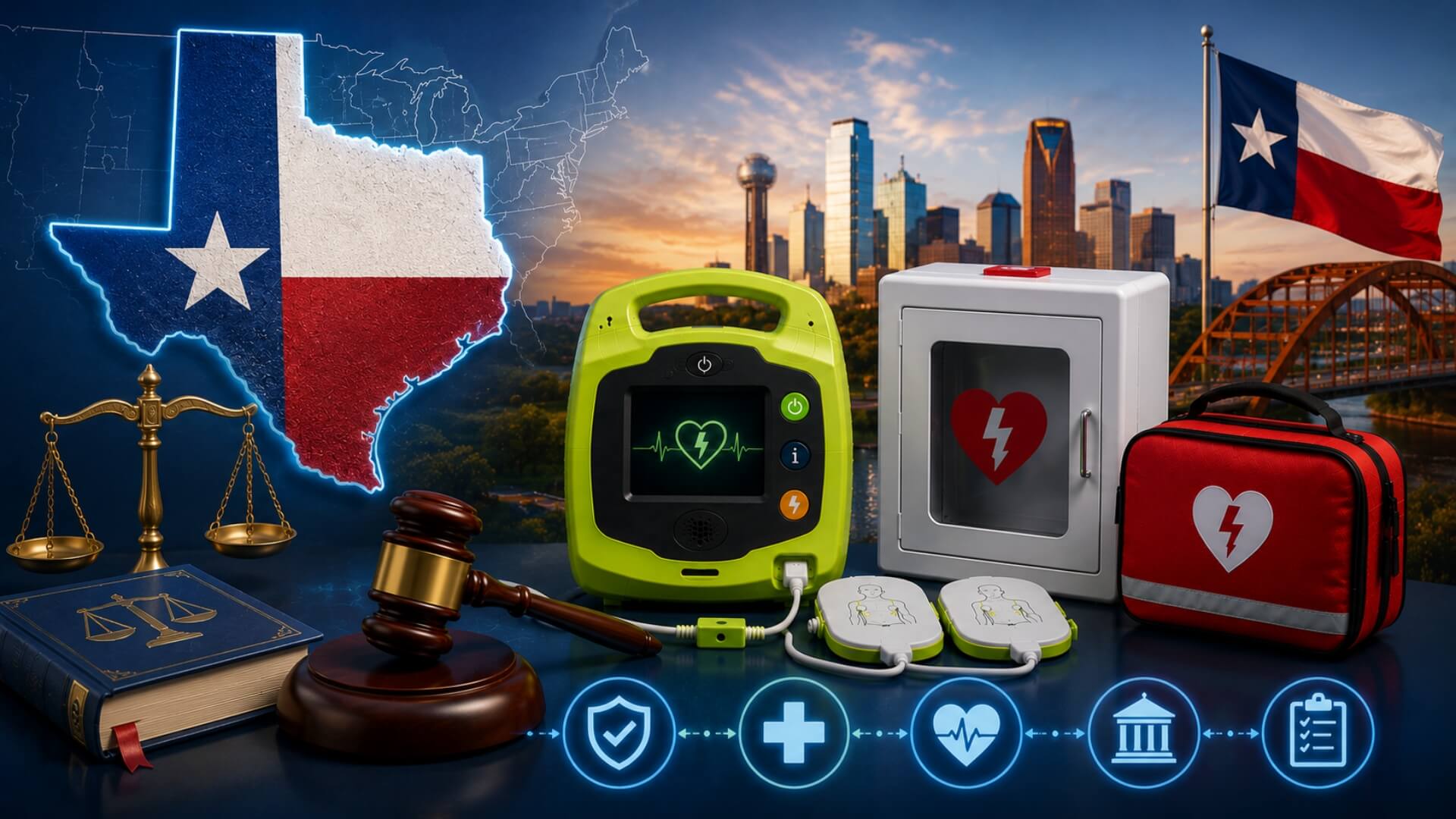 Texas AED laws — 2026 compliance guide | AED Best Brands